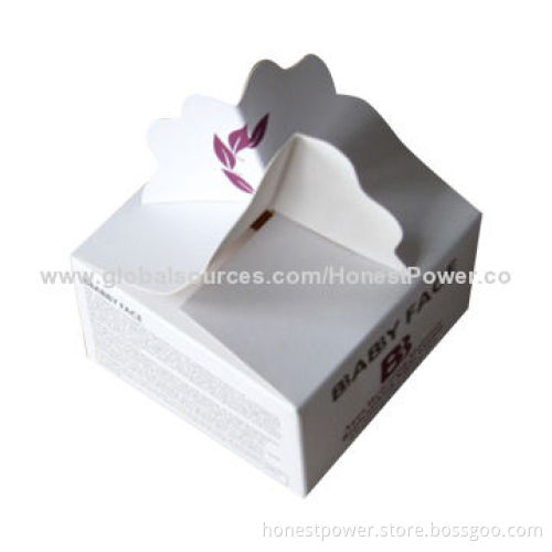 Cosmetic Packaging Box, Made of 400g Paper, Customized Sizes/Designs are Accepted